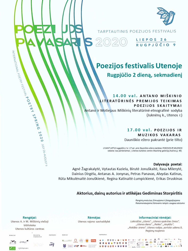 Poezijos festivalis 2020 Utenos r. 1